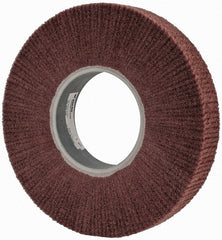 3M - 12" Diam Aluminum Oxide Finishing Flap Wheel - 5" Hole, 2" Wide, Density 3, Nonwoven, Fine Grade, 2,500 Max RPM - Exact Tooling