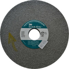 3M - 6" Diam, 2" Face Width, 1" Center Hole, Fine Grade, Silicon Carbide Deburring Wheel - Convolute, Hard Density 9 Grade, 6,000 RPM - Exact Tooling