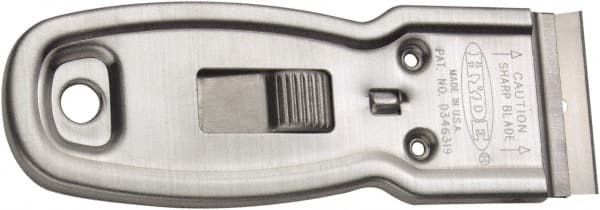Hyde Tools - Stiff Steel Straight Scraper - 1.12" Blade Width - Exact Tooling