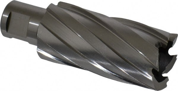 Hougen - 1-3/16" Diam x 2" Deep High Speed Steel Annular Cutter - Exact Tooling
