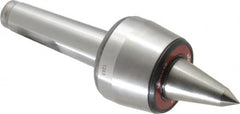 Rohm - MT4 Taper Shank, 2.755" Head Diam 500 Lb Capacity Live Center - 3,800 Max RPM, 2-3/32" Head Length, 1.2598" Point Diam, 2.087" Point Len, 1,100 Lb Max Workpc, 8.583" OAL, Long Point - Exact Tooling