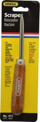 General - Hand Deburring Triangle Tool - Steel Blade, Hole Chamfering - Exact Tooling