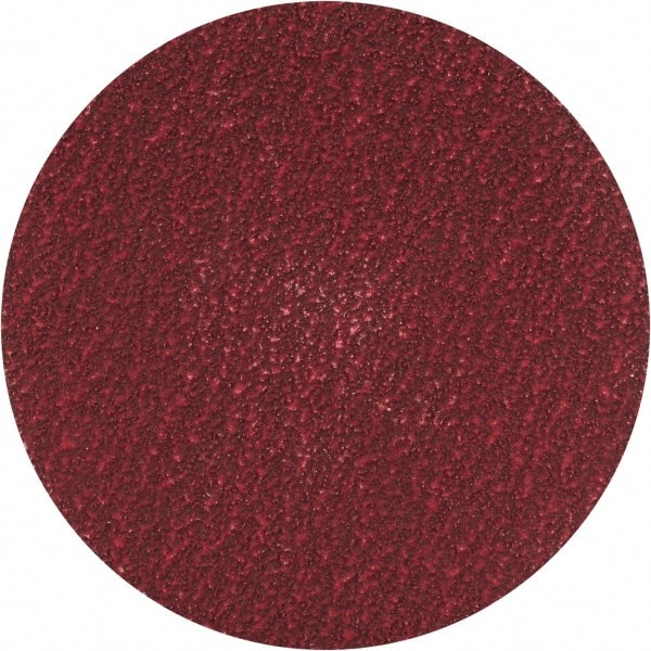 Norton - 3" Disc Diam, 80 Grit, Ceramic Alumina Quick Change Disc - Type R Attaching System, Coated, Red, Medium Grade, 20,000 RPM, R983 Series - Exact Tooling