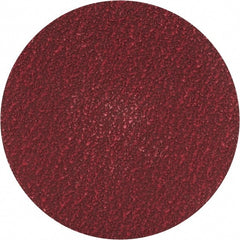 Norton - 3" Disc Diam, 80 Grit, Ceramic Alumina Quick Change Disc - Type R Attaching System, Coated, Red, Medium Grade, 20,000 RPM, R983 Series - Exact Tooling