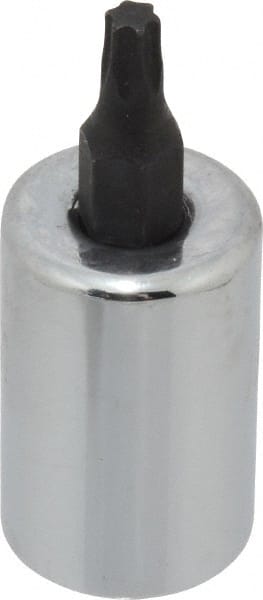 Proto - 3/8" Drive, T20 Torx Bit Socket - 1-23/32" OAL, 5/8" Bit Length - Exact Tooling