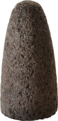 Norton - Type 16, 1-1/2" Max Diam, 3" Head Thickness, 24 Grit Cone - Aluminum Oxide, Very Coarse Grade, 5/8-11 Shank Thread - Exact Tooling