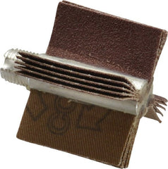 Merit Abrasives - 80 Grit, Coated, Aluminum Oxide Bore Polisher - Medium Grade, 22,000 RPM, Polishes Bores with 1 to 1-1/2" Diam - Exact Tooling