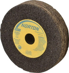 Norton - 4" Diam x 5/8" Hole x 1" Thick, R Hardness, 24 Grit Surface Grinding Wheel - Aluminum Oxide, Type 1, Very Coarse Grade, 12,000 Max RPM, Resinoid Bond, No Recess - Exact Tooling