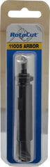 Hougen - 13/16 to 1-1/2" Tool Diam Compatibility, Straight Shank, Steel Integral Pilot Pin, Hole Cutting Tool Arbor - 1/2" Min Chuck, Threaded Shank Attachment, For RotaCut 11000 Series Hole Cutters - Exact Tooling