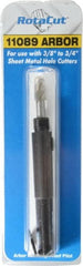 Hougen - 3/8 to 3/4" Tool Diam Compatibility, Straight Shank, Steel Integral Pilot Drill, Hole Cutting Tool Arbor - 3/8" Min Chuck, Threaded Shank Attachment, For RotaCut 11000 Series Hole Cutters - Exact Tooling