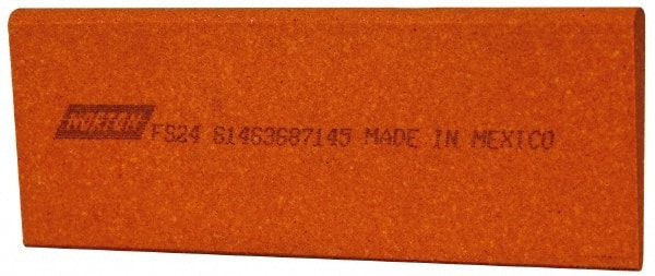 Norton - 4-1/2" Long x 1-3/4" Diam x 1/4" Thick, Aluminum Oxide Sharpening Stone - Round Edge Slip, Fine Grade - Exact Tooling