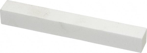 Norton - 220 Grit Aluminum Oxide Square Dressing Stick - 4 x 1/2 x 1/2, Very Fine Grade, Vitrified Bond - Exact Tooling