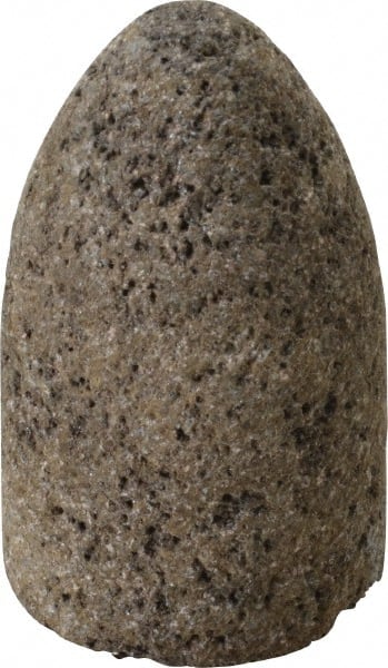 Norton - Type 16, 1-1/2" Max Diam, 2-1/2" Head Thickness, 24 Grit Cone - Aluminum Oxide, Very Coarse Grade, 3/8-24 Shank Thread - Exact Tooling