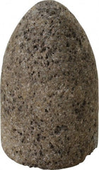 Norton - Type 16, 1-1/2" Max Diam, 2-1/2" Head Thickness, 24 Grit Cone - Aluminum Oxide, Very Coarse Grade, 3/8-24 Shank Thread - Exact Tooling