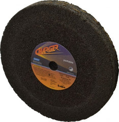 Norton - 8" Diam x 5/8" Hole x 1" Thick, Q Hardness, 16 Grit Surface Grinding Wheel - Zirconia Alumina/Silicon Carbide Blend, Type 1, Very Coarse Grade, 6,000 Max RPM, No Recess - Exact Tooling