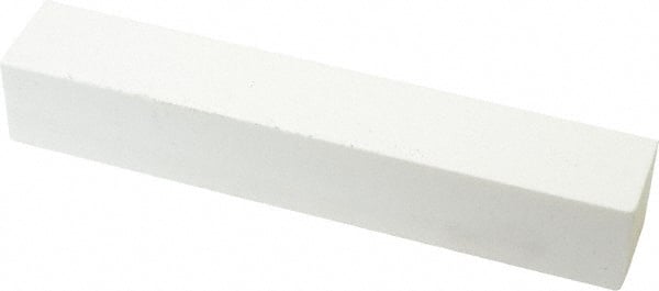 Norton - 220 Grit Aluminum Oxide Square Dressing Stick - 6 x 1 x 1, Very Fine Grade, Vitrified Bond - Exact Tooling
