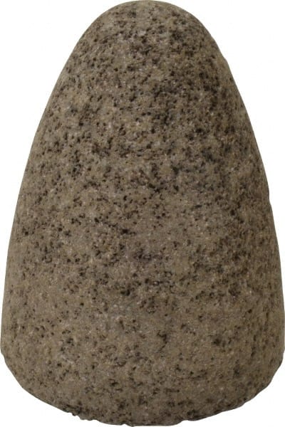 Norton - Type 16, 2-3/4" Max Diam, 3-1/2" Head Thickness, 24 Grit Cone - Aluminum Oxide, Very Coarse Grade, 5/8-11 Shank Thread - Exact Tooling