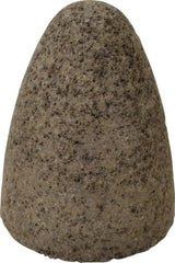 Norton - Type 16, 2-3/4" Max Diam, 3-1/2" Head Thickness, 24 Grit Cone - Aluminum Oxide, Very Coarse Grade, 5/8-11 Shank Thread - Exact Tooling