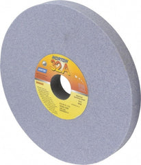 Norton - 8" Diam x 1-1/4" Hole x 3/4" Thick, J Hardness, 60 Grit Surface Grinding Wheel - Aluminum Oxide, Type 1, Medium Grade, 3,600 Max RPM, Vitrified Bond, No Recess - Exact Tooling