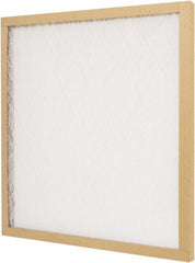 PrecisionAire - 15" Noml Height x 20" Noml Width x 1" Noml Depth, <20% Capture Efficiency, Panel Air Filter - MERV 4, Fiberglass, Integrated Chipboard Frame, 300 Max FPM, 625 CFM, For Any Unit - Exact Tooling