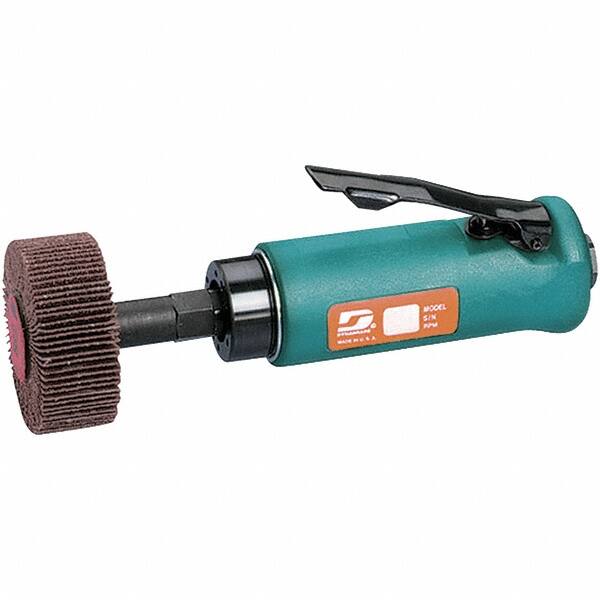 Dynabrade - 0.5 hp, 18,000 RPM Finishing Sander - 30 CFM Air Consumption, 6.21 bar Air Pressure, 1/4 NPT Inlet - Exact Tooling