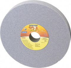 Norton - 8" Diam x 1-1/4" Hole x 1" Thick, K Hardness, 60 Grit Surface Grinding Wheel - Aluminum Oxide, Type 1, Medium Grade, 3,600 Max RPM, Vitrified Bond, No Recess - Exact Tooling