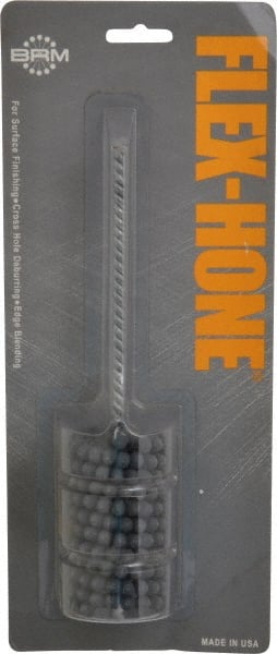 Brush Research Mfg. - 1-5/8" Bore Diam, 320 Grit, Silicon Carbide Flexible Hone - Extra Fine, 8" OAL - Exact Tooling