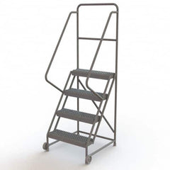 TRI-ARC - Rolling & Wall Mounted Ladders & Platforms Type: TiltNRoll Rolling Ladder Style: Tilt & Roll Safety Ladder - Exact Tooling