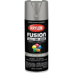 Krylon - Spray Paints Type: Acrylic Enamel Spray Paint Color: Vintage Gray - Exact Tooling