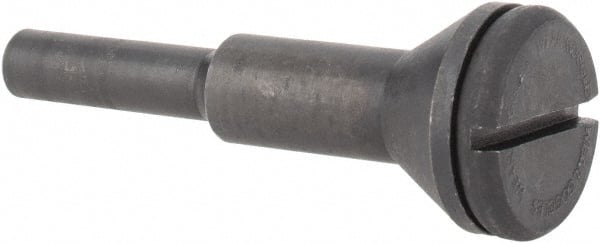 Value Collection - 1/4" Hole, Screw Lock Wheel & Disc Mandrel - 2" OAL, 1/4" Max Wheel Width, 1/4" Shank Diam - Exact Tooling