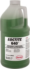 Loctite - 1 L, Green, High Strength Liquid Retaining Compound - Series 640, 24 hr Full Cure Time - Exact Tooling
