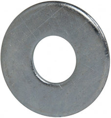 Value Collection - 3/4" Screw, Grade 2 Steel USS Flat Washer - 0.805" ID x 2.03" OD, 0.177" Thick, Zinc-Plated Finish - Exact Tooling
