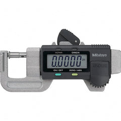 Mitutoyo - Electronic Thickness Gages Minimum Measurement (mm): 0.00 Minimum Measurement (Decimal Inch): 0.0000 - Exact Tooling