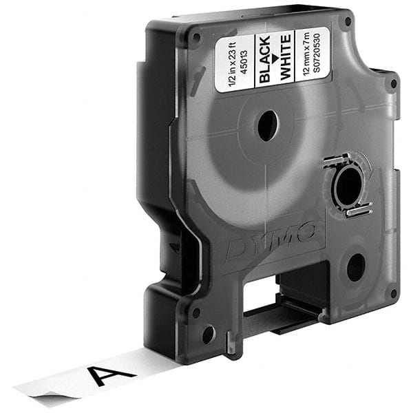 Dymo - Labels, Ribbons & Tapes Type: Vinyl White Tape Color: White - Exact Tooling