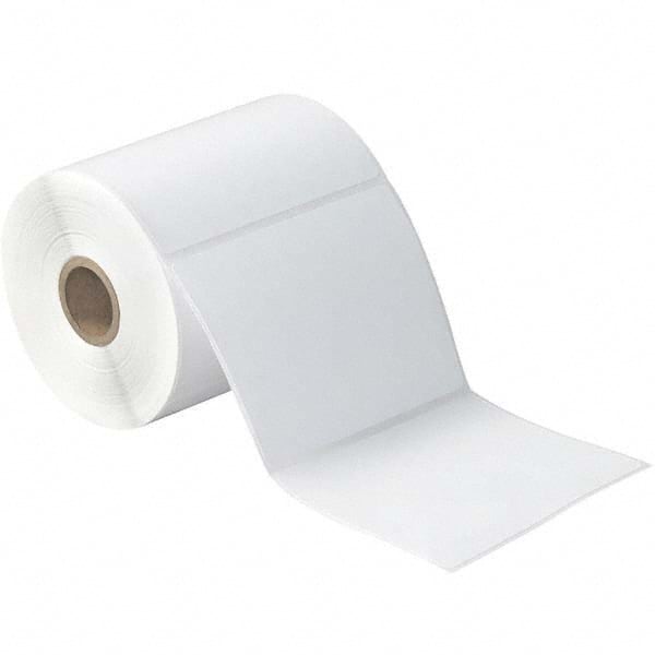 Value Collection - Pack of 12 Rolls, 377 Labels per Roll, 4" x 4" White Paper Thermal Labels - Exact Tooling