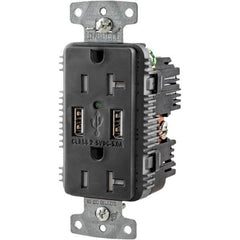 Hubbell Wiring Device-Kellems - USB Receptacles Number of USB Ports: 2 Number of Receptacles: 2 - Exact Tooling
