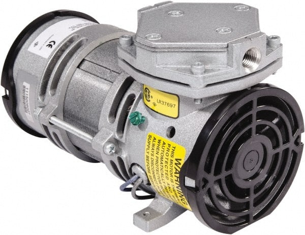 Gast - Diaphragm-Type Vacuum Pumps Horsepower: 1/8 Cubic Feet per Minute: 0.70 - Exact Tooling