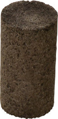 Norton - Type 18, 1-1/2" Max Diam, 3" Head Thickness, 24 Grit Square Tip Plug - Aluminum Oxide, Very Coarse Grade, 5/8-11 Shank Thread - Exact Tooling