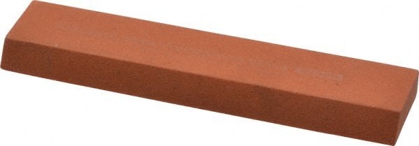 Norton - 4-1/2" Long x 1" Wide x 5/16" Thick, Aluminum Oxide Sharpening Stone - Rectangle, Fine Grade - Exact Tooling