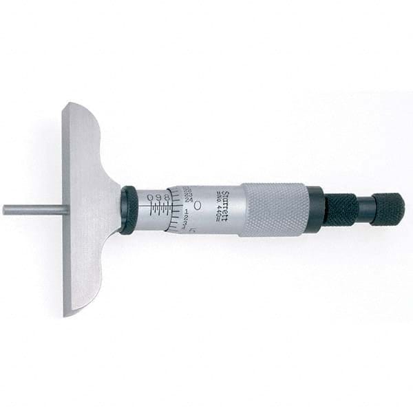 Starrett - Mechanical Micrometer Heads Minimum Measurement (Decimal Inch): 0.0000 Maximum Measurement (Decimal Inch): 1.0000 - Exact Tooling