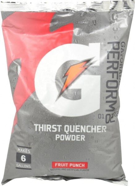 Gatorade - 51 oz Pack Fruit Punch Activity Drink - Powdered, Yields 6 Gal - Exact Tooling