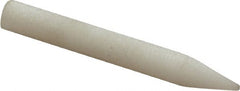 Norton - 1" Long x 1/8" Wide Novaculite Sharpening Stone - Point, Extra Fine Grade - Exact Tooling