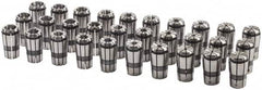 Parlec - 30 Piece, 3/32" to 1" Capacity, Single Angle Collet Set - Series TG/PG 100 - Exact Tooling
