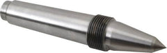 Riten - 5/8" Head Diam, Carbide-Tipped Steel Long Point Solid Dead Center - 4MT Morse Taper, 5/8" Point Diam, 2-9/32" Point Length, 3-3/32" OAL - Exact Tooling