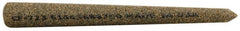Norton - 3" Long x 5/16" Diam x 5/16" Thick, Aluminum Oxide Sharpening Stone - Round Pointed, Coarse Grade - Exact Tooling