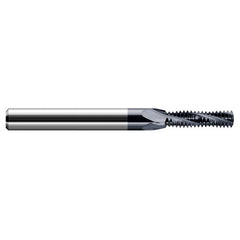 ‎0.3000″ Cutter Diameter × 1.1250″ (1-1/8″) Length of Cut Carbide Multi-Form 3/8″-16 Thread Milling Cutter, 4 Flutes, AlTiN Coated - Exact Tooling
