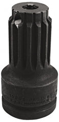 Proto - No. 5 Spline Male 1 Female Impact Drive Adapter - 4-1/2" OAL - Exact Tooling