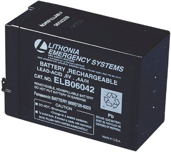 Lithonia Lighting - Light Fixture Replacement Battery - For Use with LED - Exact Tooling