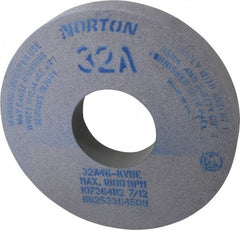 Norton - 14" Diam x 5" Hole x 2" Thick, K Hardness, 46 Grit Surface Grinding Wheel - Aluminum Oxide, Type 1, Coarse Grade, 1,800 Max RPM, Vitrified Bond, No Recess - Exact Tooling