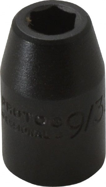 Proto - 3/8" Drive 9/32" Standard Impact Socket - 6 Points, 1-3/32" OAL - Exact Tooling
